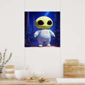 Poster Bébé Alien IA Alien (Cuisine)