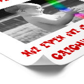 Poster bébé attrapant arc-en-ciel, LES TEMPS ONT CHANGÉ.. (Coin)