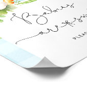 Poster Bébé bleu cultivé localement Les bébés sont doux P (Coin)