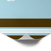 Poster Bébé Bleu King Collage de mur encadré Art (Coin)