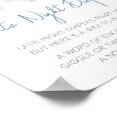 Poster Bébé bleu poussiéreux Fleur de la nuit (Coin)