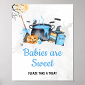 Poster Bébé Bleu se Prépare Bébés Sorcières sont Mignons (Devant)
