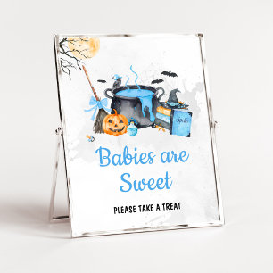 Poster Bébé Bleu se Prépare Bébés Sorcières sont Mignons