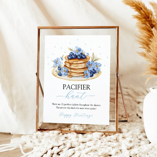 Poster Bébé Blueberry Brunch Pacifique Chasse Jeu