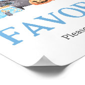 Poster Bébé brasse Bleu Halloween Baby shower Faveurs (Coin)