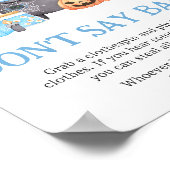 Poster Bébé brasse Bleu Halloween Ne pas dire Bébé (Coin)