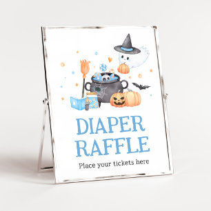 Poster Bébé brasse Blue Halloween Raffle de couche