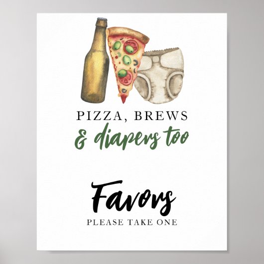 Poster Bébé brasse de la bière Favors (Devant)