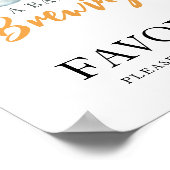 Poster Bébé brasse de la bière Favors (Coin)