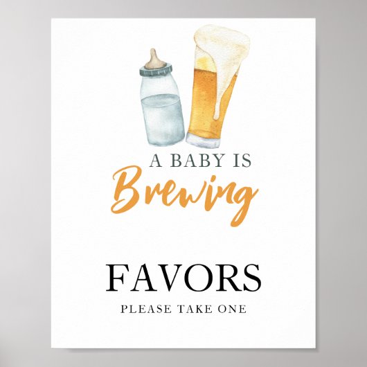Poster Bébé brasse de la bière Favors (Devant)