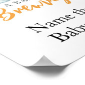 Poster Bébé brasse de la bière Nom que bébé nourriture (Coin)