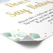 Poster Bébé brasse la verdure Ne pas dire jeu de bébé (Coin)