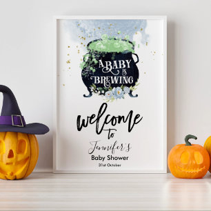 Poster bébé brasse l'Affiche de bienvenue Baby shower d'H