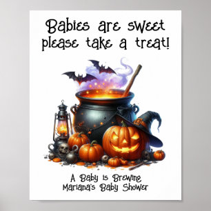 Poster Bébé brasse Neutre Baby shower Traitements Signal