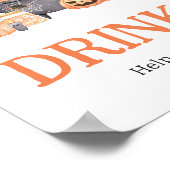 Poster Bébé brasse Orange Halloween Boissons (Coin)