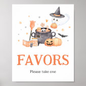 Poster Bébé brasse Orange Halloween Faveurs (Devant)