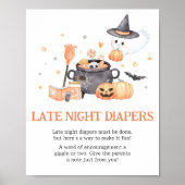 Poster Bébé brasse Orange Late Night Diapers (Devant)