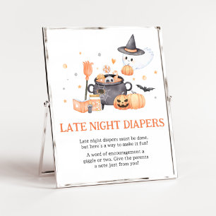 Poster Bébé brasse Orange Late Night Diapers