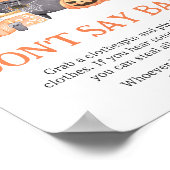 Poster Bébé brasse Orange Ne pas dire Bébé (Coin)