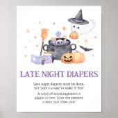 Poster Bébé brasse pourpre Late Night Diapers (Devant)