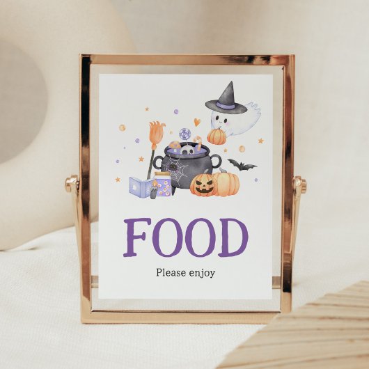 Poster Bébé brasse Purple Halloween nourriture