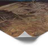 Poster Bébé calme Jésus est dormant Ange Lullabe Script (Coin)