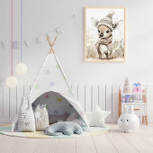 Poster Bébé Cerf Mignon