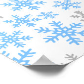 Poster Bébé C'est froid dehors Bannière Baby shower bleu (Coin)