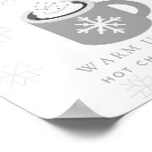 Poster Bébé C'est froid Gris Chocolat Chaud Barre Signal (Coin)