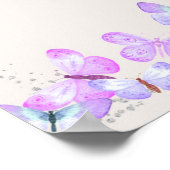 Poster Bébé Chasse aux noires Ciel de papillon Baby showe (Coin)