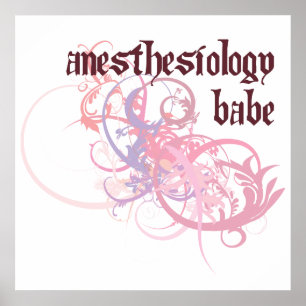 Poster Bébé d'anesthésiologie