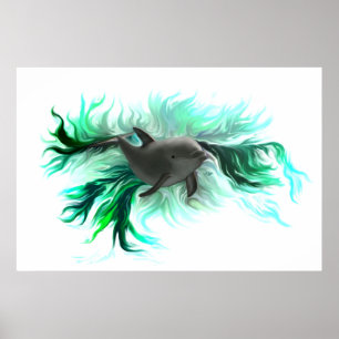 Poster Bébé dauphin