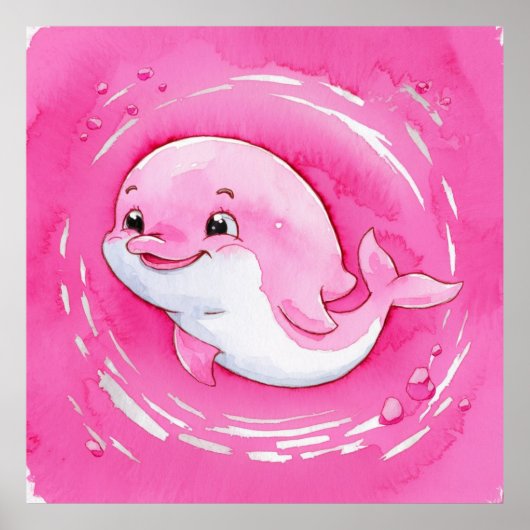 Poster Bébé Dauphin (Devant)