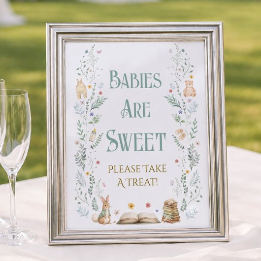 Poster Bébé de conte de fées Faveur douce pour la douche