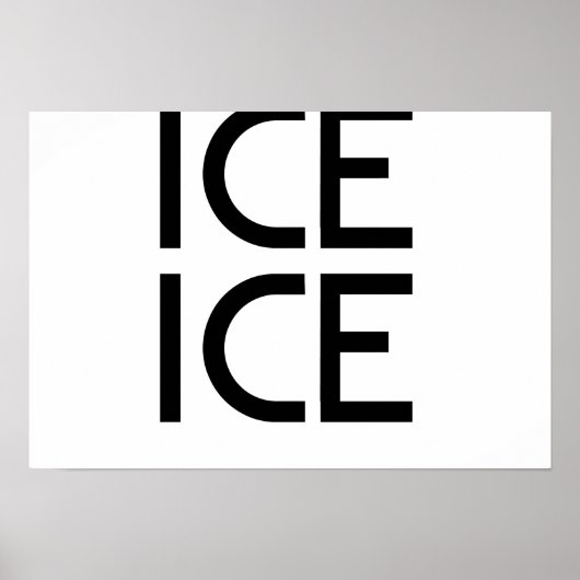 Poster Bébé de glace (Devant)