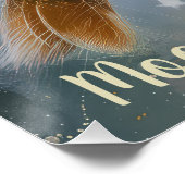 Poster Bébé de Paruline dormant sur Lune (Coin)