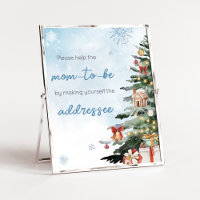 Bébé d'hiver Bleu Sa station d'enveloppe extérieur