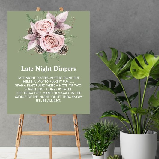 Poster Bébé d'hiver fin de nuit en fleur