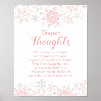 Poster Bébé d'hiver Flamme de neige Flamme de neige Pensé