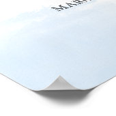 Poster Bébé d'or bleu de nos rêves Bienvenue (Coin)