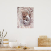 Poster Bébé dormant Sirène Pépinière Art (Cuisine)