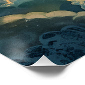 Poster Bébé dormant sur la Lune (Coin)