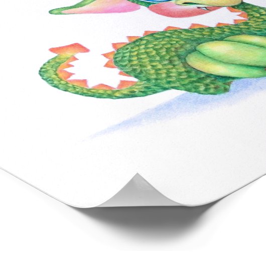 Poster Bébé doux Dragon (Coin)