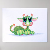 Poster Bébé doux Dragon (Devant)