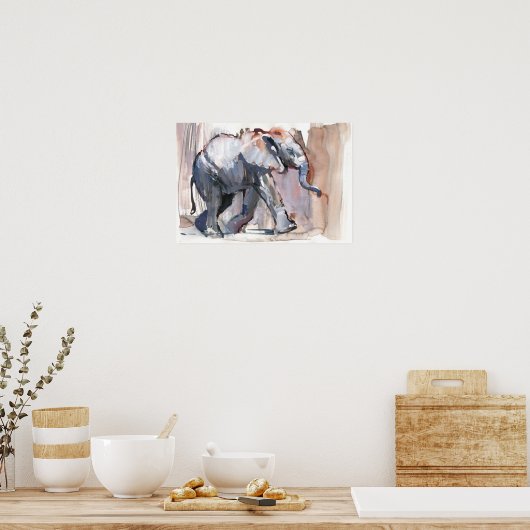 Poster Bébé éléphant 2012 (Cuisine)