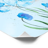 Poster Bébé Eléphant faune Animal pour enfants art garçon (Coin)