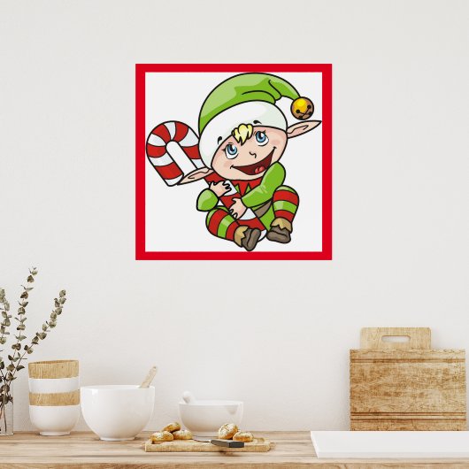POSTER BÉBÉ ELF (Cuisine)