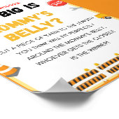 Poster Bébé en construction Baby shower Jeu Signal (Coin)