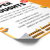 Poster Bébé en construction Baby shower Jeu Signal (Coin)