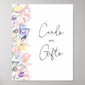 Poster Bébé en fleur baby shower Cartes et cadeaux (Devant)